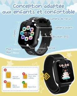 Montre Enfant Éducative -Monde Electronique montre enfant educative SIM