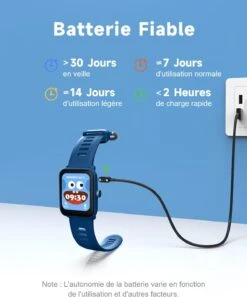 Montre Intelligente Enfant -Monde Electronique montre intelligente enfant batterie