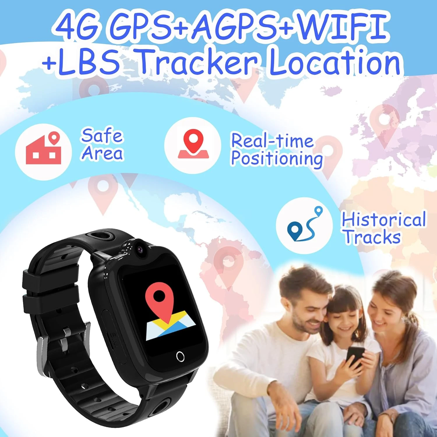 Montre Traceur GPS Enfant 4 Montre Traceur GPS Enfant – Image 2